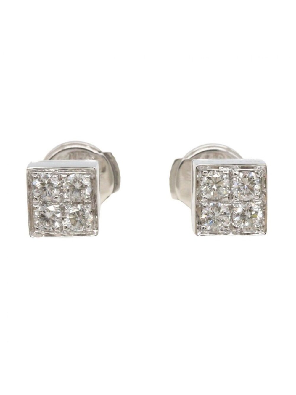 Bvlgari Earrings Lucia Diamond 18k White Gold